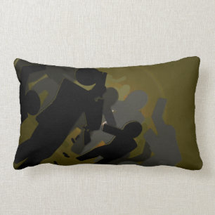 Coussin Rectangle Croisement de zombi