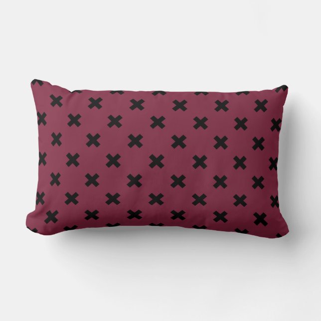 Coussin Rectangle Croix noire sur mûrier (Recto)