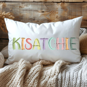 Coussin Rectangle Croquis coloré amusant Kisatchie Louisiane