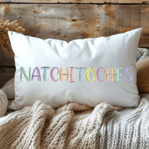 Coussin Rectangle Croquis coloré amusant Natchitoches Louisiane