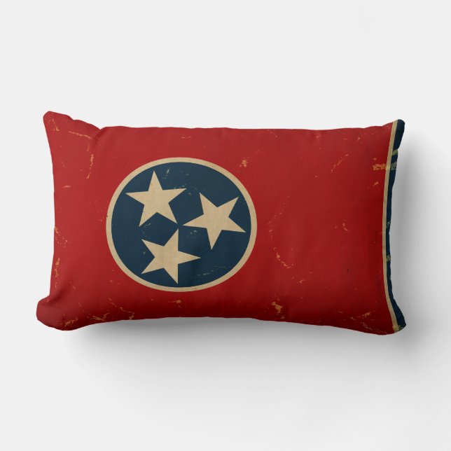Coussin Rectangle CRU de drapeau d'état du Tennessee (Recto)