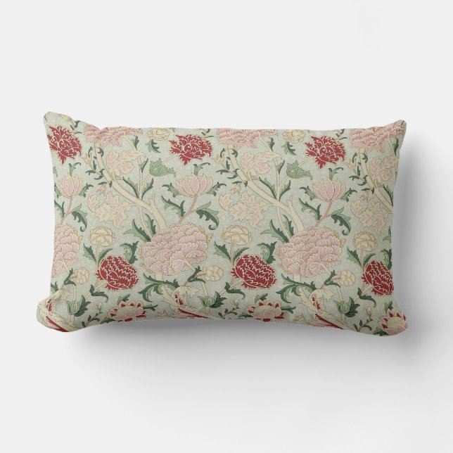 Coussin Rectangle Cru floral de Pre-Raphaelite de William Morris (Recto)