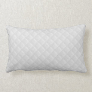 Coussin Rectangle Cuir piqué par blanc