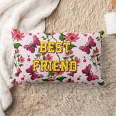 Coussin Rectangle Custom and personalized floral Butterfly pattern  (Couverture)