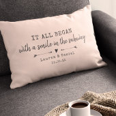 Coussin Rectangle Custom Chic Rose Où Tout A Commencé La Journée Des