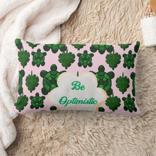 Coussin Rectangle Custom Cute Turtle Leaves Seamless Pattern,  (Couverture)