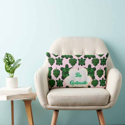 Coussin Rectangle Custom Cute Turtle Leaves Seamless Pattern,  (Chaise)
