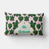 Coussin Rectangle Custom Cute Turtle Leaves Seamless Pattern,  (Recto)