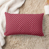 Coussin Rectangle Cute Bourgogne Motif Pois (Couverture)