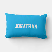 Coussin Rectangle Cute Custom Blue Little Cars Boy's Throw (Verso)