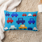 Coussin Rectangle Cute Custom Blue Little Cars Boy's Throw (Couverture)