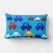 Coussin Rectangle Cute Custom Blue Little Cars Boy's Throw (Recto)