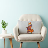 Coussin Rectangle Cute écureuil japonais Samurai (Chaise)