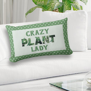 Coussin Rectangle Cute fou Plante Lady Plante Lover