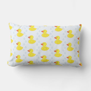 Coussin Rectangle Cute Jaune Canard Motif Baby Girl