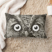 Coussin Rectangle Cute Owl Grey Genre Neutre Nouvelle chambre bébé (Couverture)
