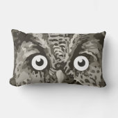 Coussin Rectangle Cute Owl Grey Genre Neutre Nouvelle chambre bébé (Recto)