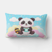 Coussin Rectangle Cute Red Panda Coffee Mug & Pillow - Happy Kawaii  (Verso)