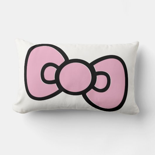 Coussin Rectangle Cute Rose Bow Whimsical (Recto)