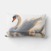 Coussin Rectangle Cygne doré sur l'eau (Verso)