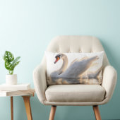 Coussin Rectangle Cygne doré sur l'eau (Chaise)