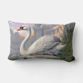 Coussin Rectangle Cygne du lac de Lugano (Verso)