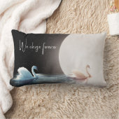 Coussin Rectangle Cygnes blancs et lune (Couverture)