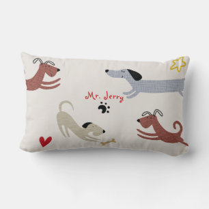 Coussin Rectangle Dachshund Saucisse Chien mignonne Teckel Équipe Do