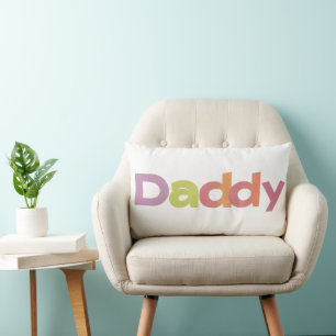 Coussin Rectangle Daddy Colorful Slogan