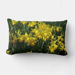 Coussin Rectangle Daffodiles Jaunes I Fleurs De Printemps Cheveux