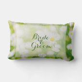 Coussin Rectangle Daisy Daisies Fleur Floral Mariage d'été pour touj (Verso)