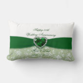 Coussin Rectangle Damask 55e anniversaire du Mariage (Recto)