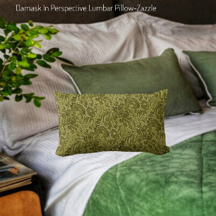 Coussin Rectangle Damask En Perspective