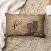 Coussin Rectangle damassé rustique Western Cowboy mariage (Couverture)