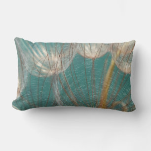 Coussin Rectangle Dandelion blanc en gros plan photographie