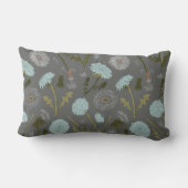Coussin Rectangle Dandelion Fleurs gris bleu (Verso)