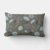 Coussin Rectangle Dandelion Fleurs gris bleu (Recto)