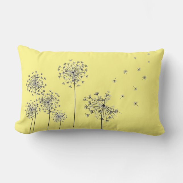 Coussin Rectangle Dandelion flowers (Recto)