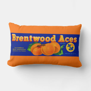 Coussin Rectangle Dans les années 1930, les abricots de Brentwood Ac