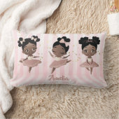 Coussin Rectangle Danse de ballet de filles afro-américaines, Baller (Couverture)