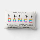 Coussin Rectangle Danse, multicolore (Verso)