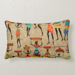 Coussin Rectangle Danseuse africaine