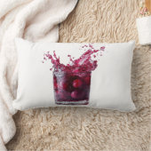Coussin Rectangle Dark Cocktail with Red Cherries and Explosive Spla (Couverture)