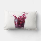 Coussin Rectangle Dark Cocktail with Red Cherries and Explosive Spla (Recto)