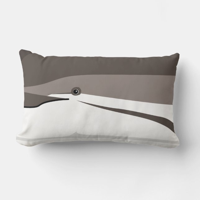 Coussin Rectangle Dauphin de l'Atlantique mignon sourire visage Jete (Recto)