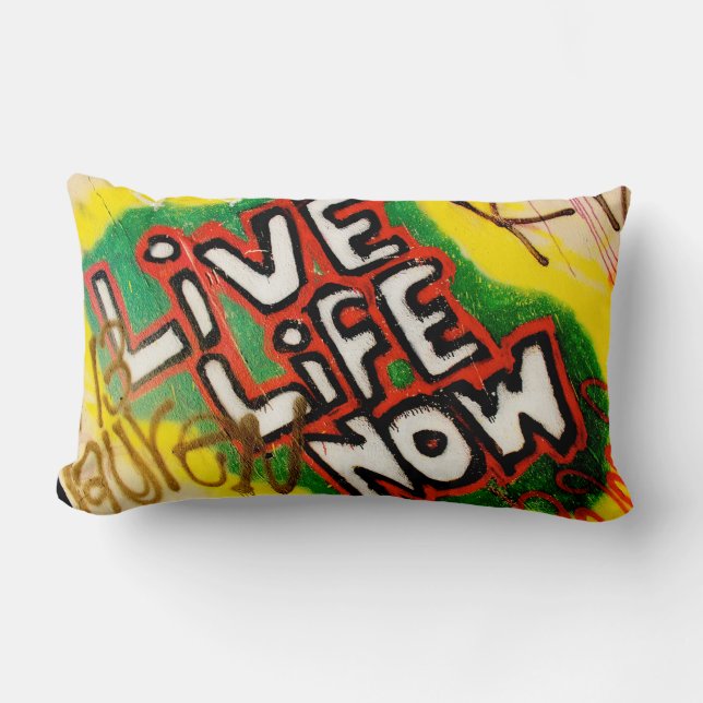 Coussin Rectangle De la vie carreau vivant maintenant (Recto)