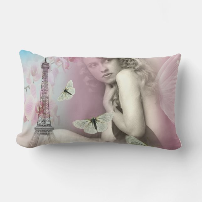 Coussin Rectangle De Paris avec amour (Recto)
