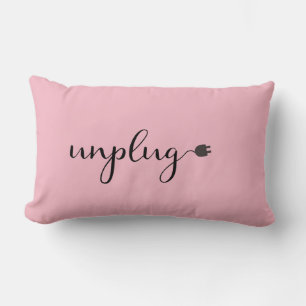 Coussin Rectangle Débrancher le texte de script avec cordon et branc