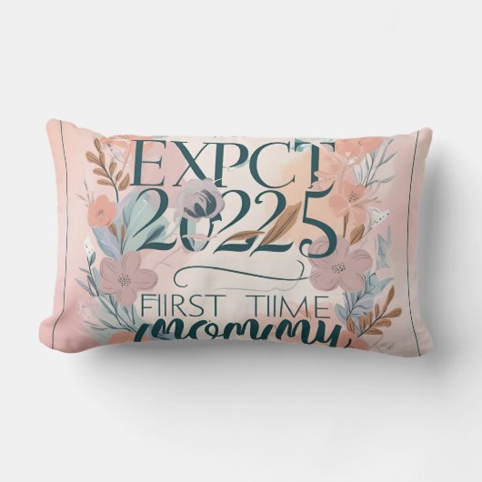 Coussin Rectangle Débuts doux : Maman fondé en 2025 Illustré (Recto)