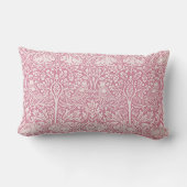 Coussin Rectangle Décor Art Forêt Oiseaux Lapins Roses (Verso)